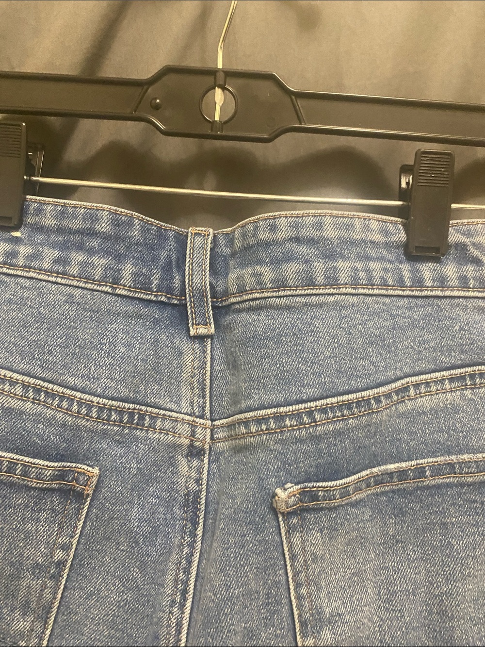 American Eagle Classic High-Rise Blue Denim Shorts size 14 - Picture 9 of 10
